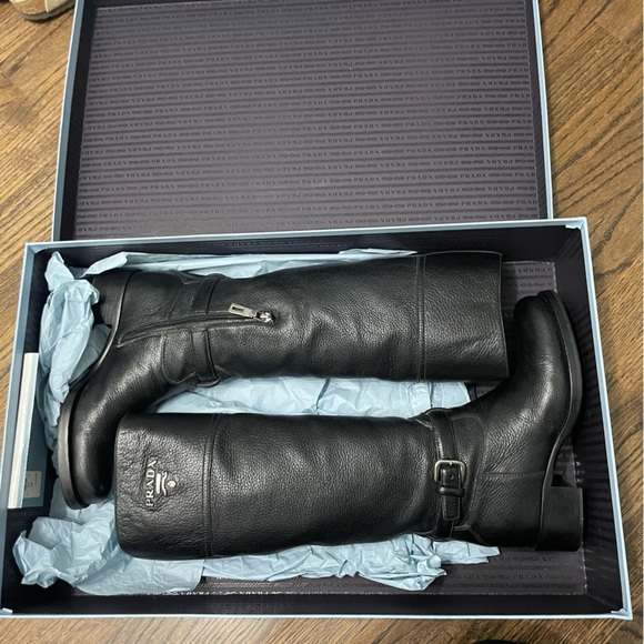 Prada Calzature Donna Black Knee high riding boots - Picture 2 of 10